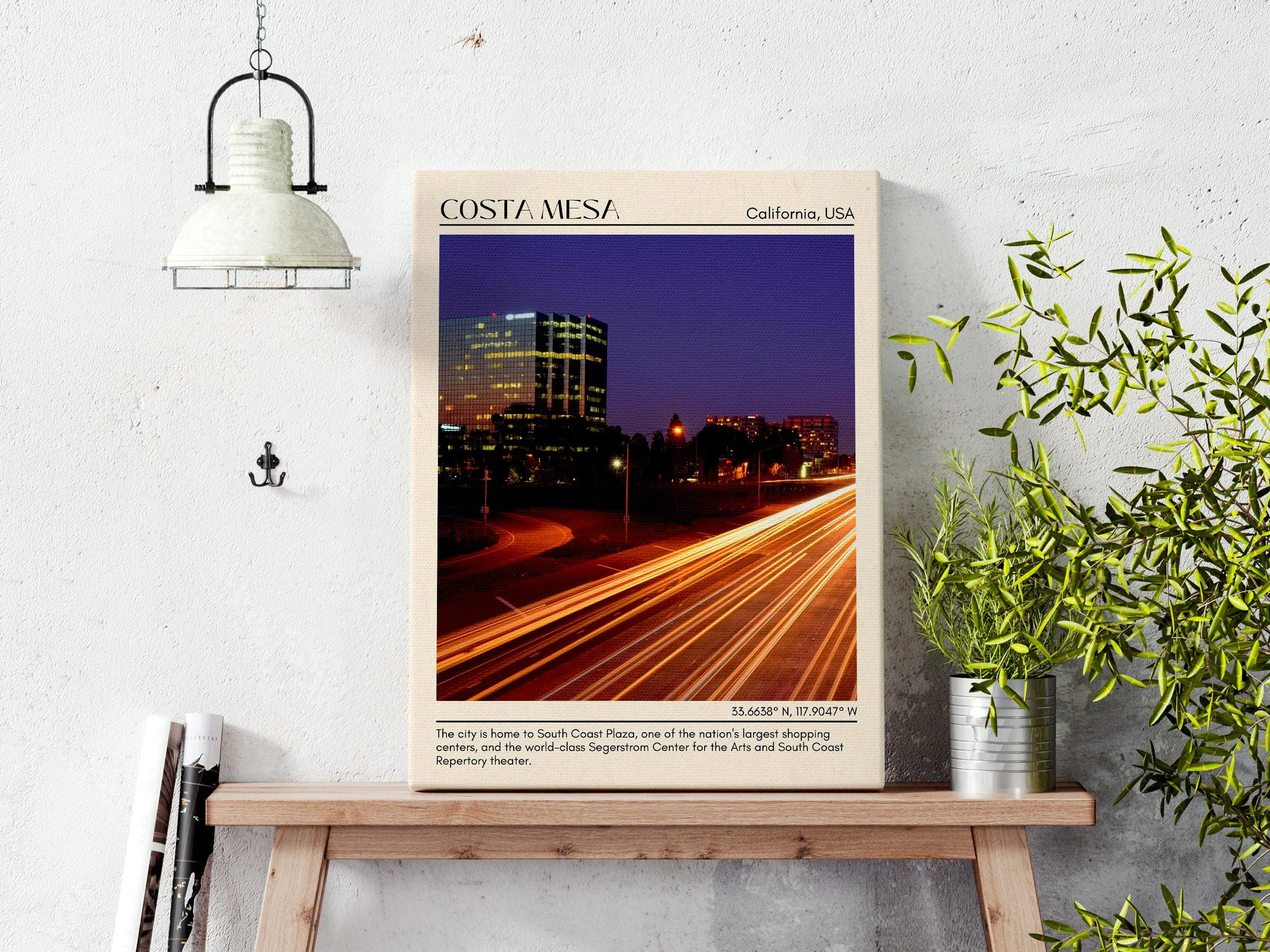 Costa Mesa Minimal Wall Art, California, USA