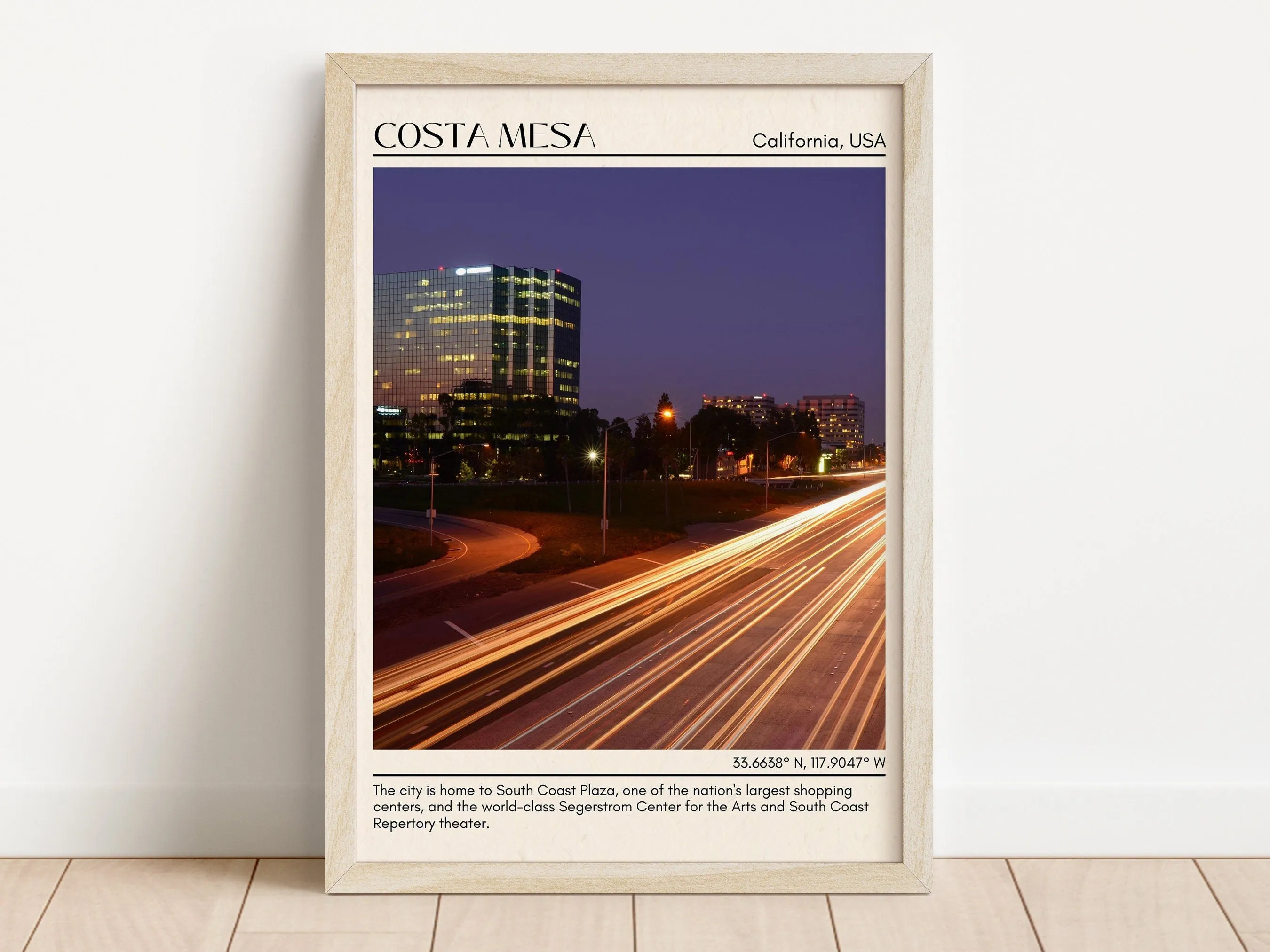 Costa Mesa Minimal Wall Art, California, USA