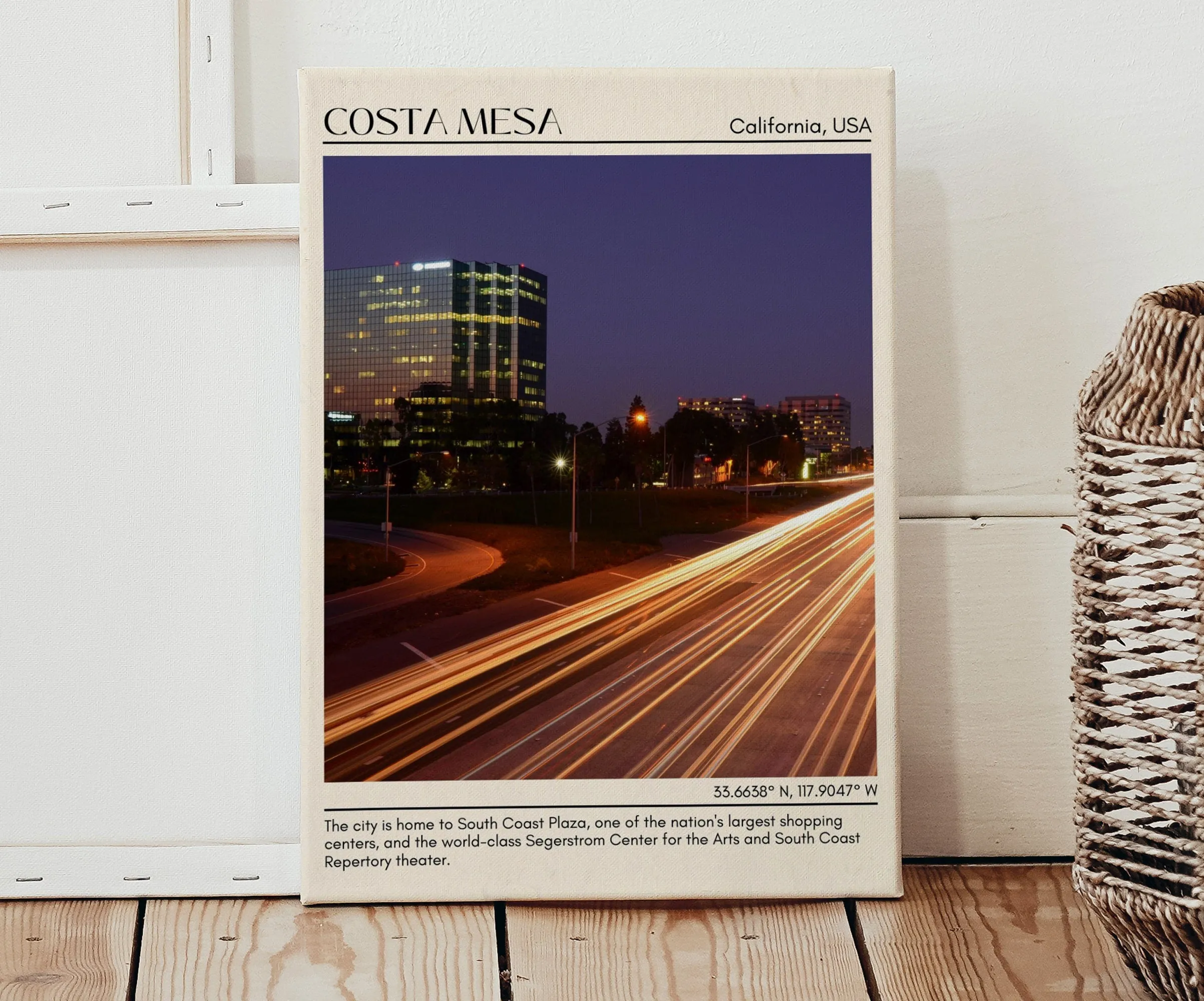 Costa Mesa Minimal Wall Art, California, USA