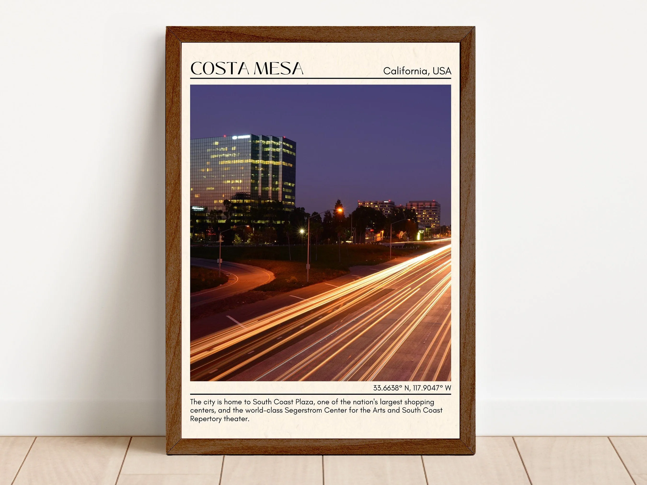 Costa Mesa Minimal Wall Art, California, USA