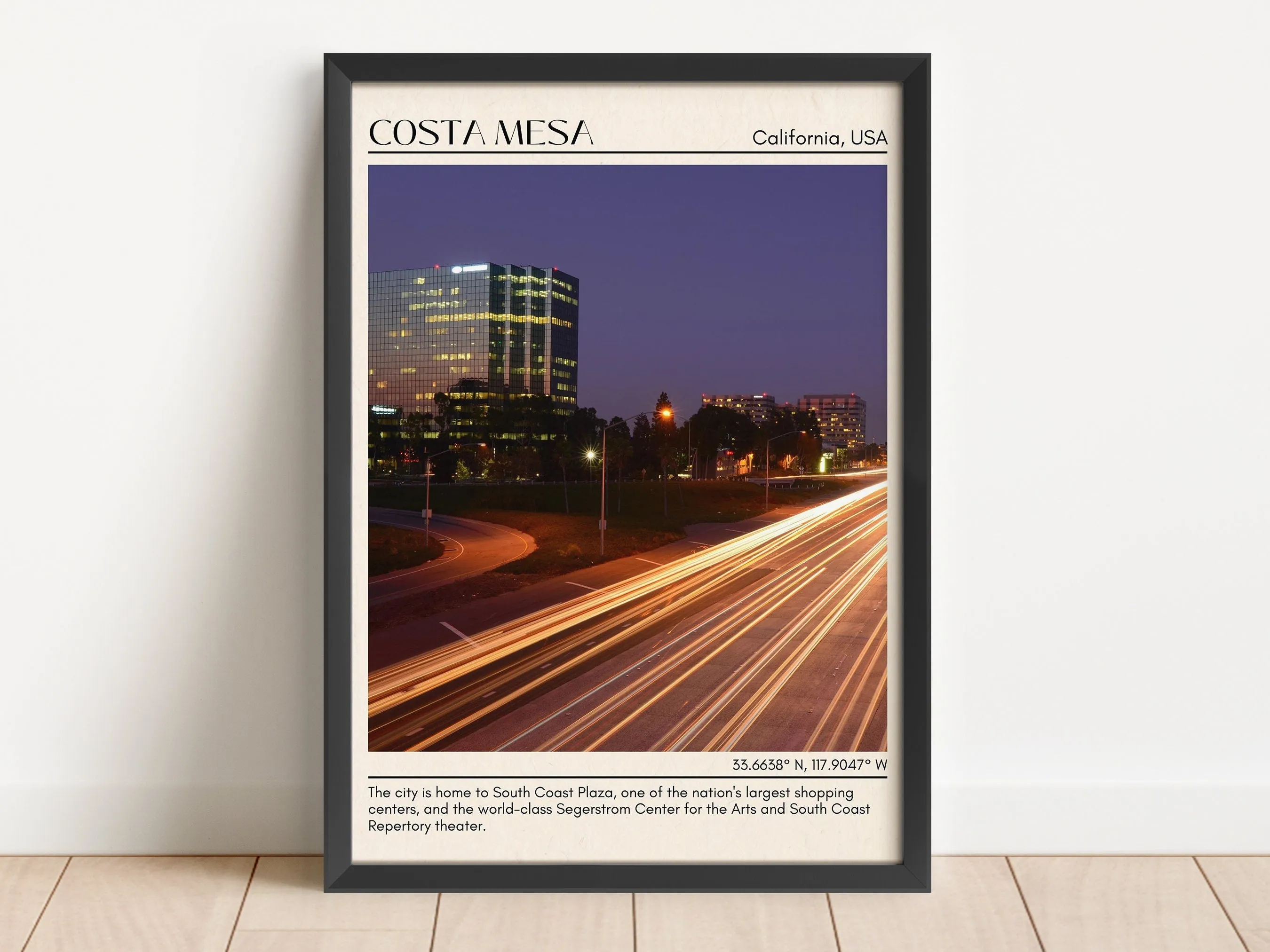 Costa Mesa Minimal Wall Art, California, USA
