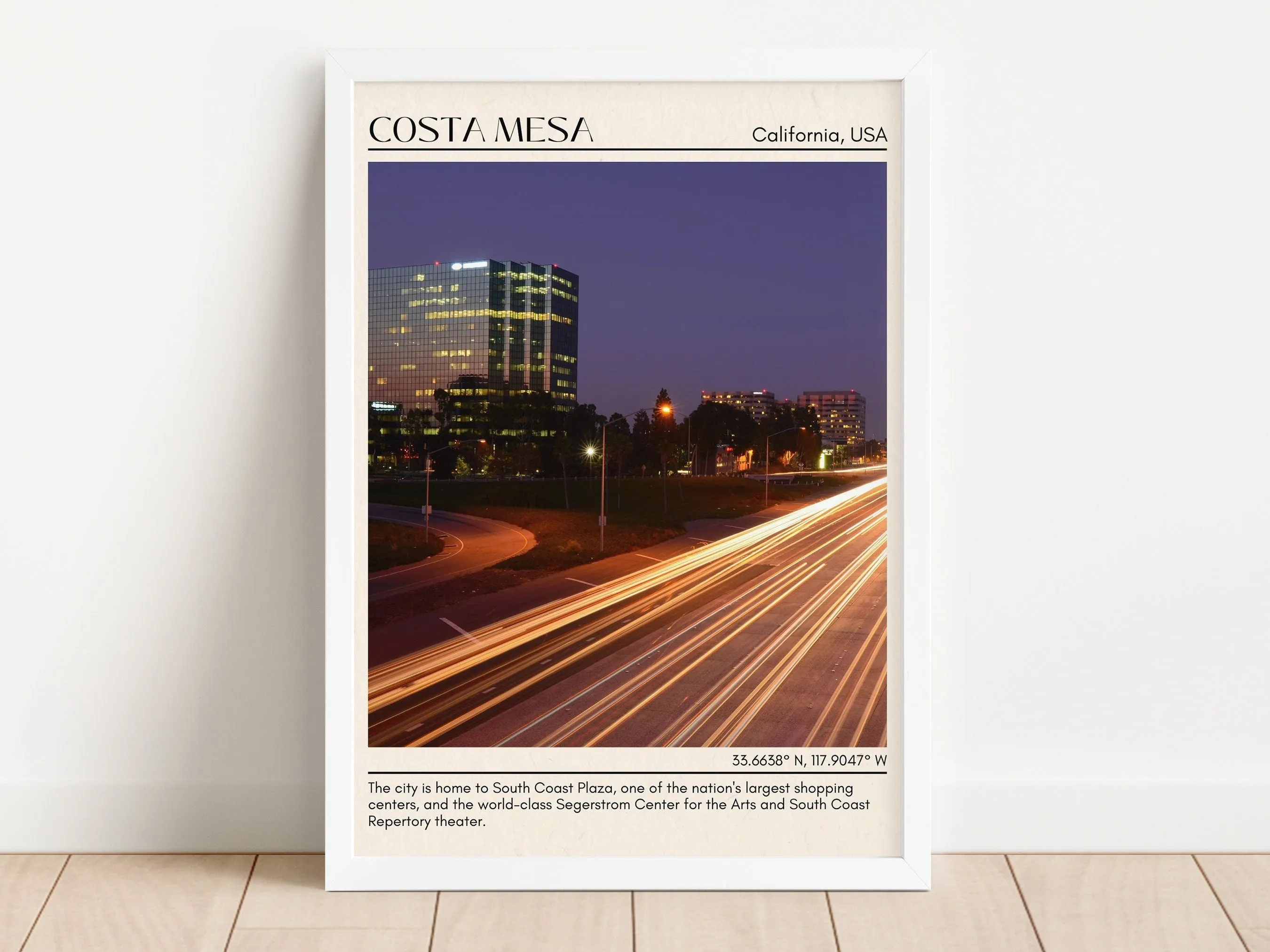 Costa Mesa Minimal Wall Art, California, USA