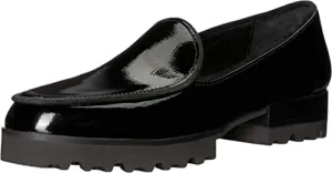 Donald J Pliner Women's Elen Loafer, Black Patent, Size 10.0