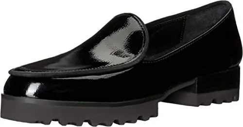 Donald J Pliner Women's Elen Loafer, Black Patent, Size 10.0