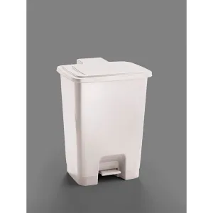 Economy Plastic Pedal Bin | 30L | White