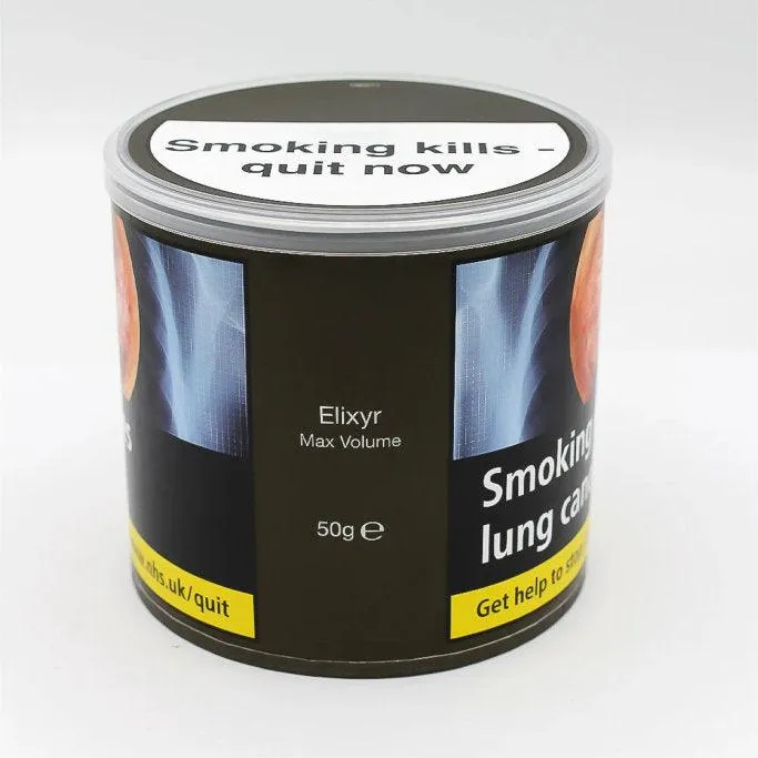 Elixyr Max Volume Tubing Tobacco 50gm