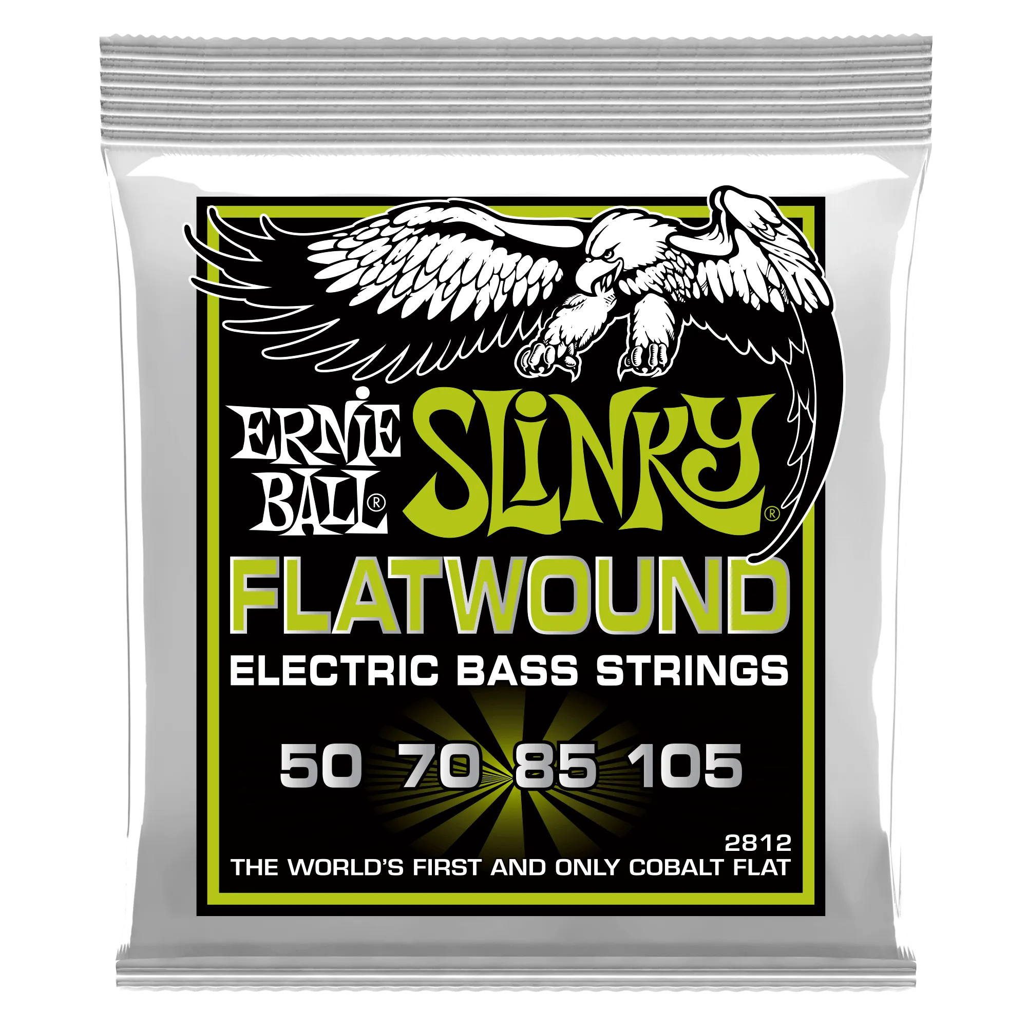 Ernie Ball Regular Slinky Flatwound Electric Bass Strings Set - 50-105