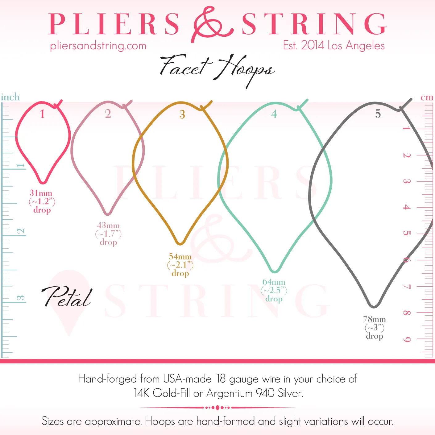 FACET Petal Hoops