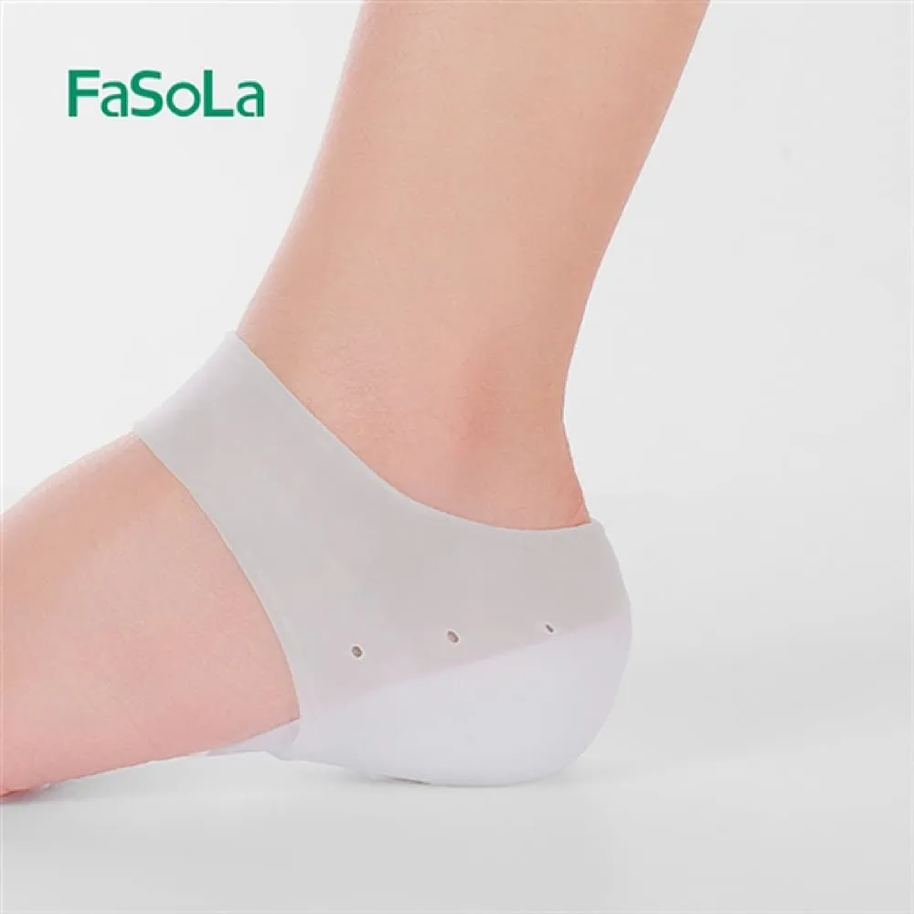 FaSoLa Heel Protectors - White, 10*8cm, 1 Pair