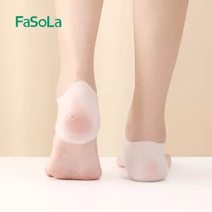 FaSoLa Heel Protectors - White, 10*8cm, 1 Pair