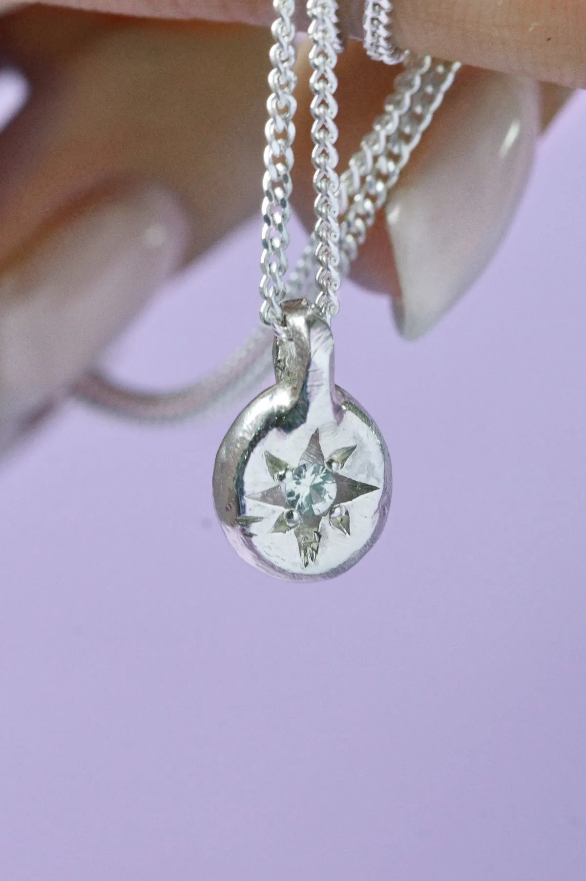 Fay Aquamarine Pendant Silver