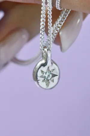 Fay Aquamarine Pendant Silver