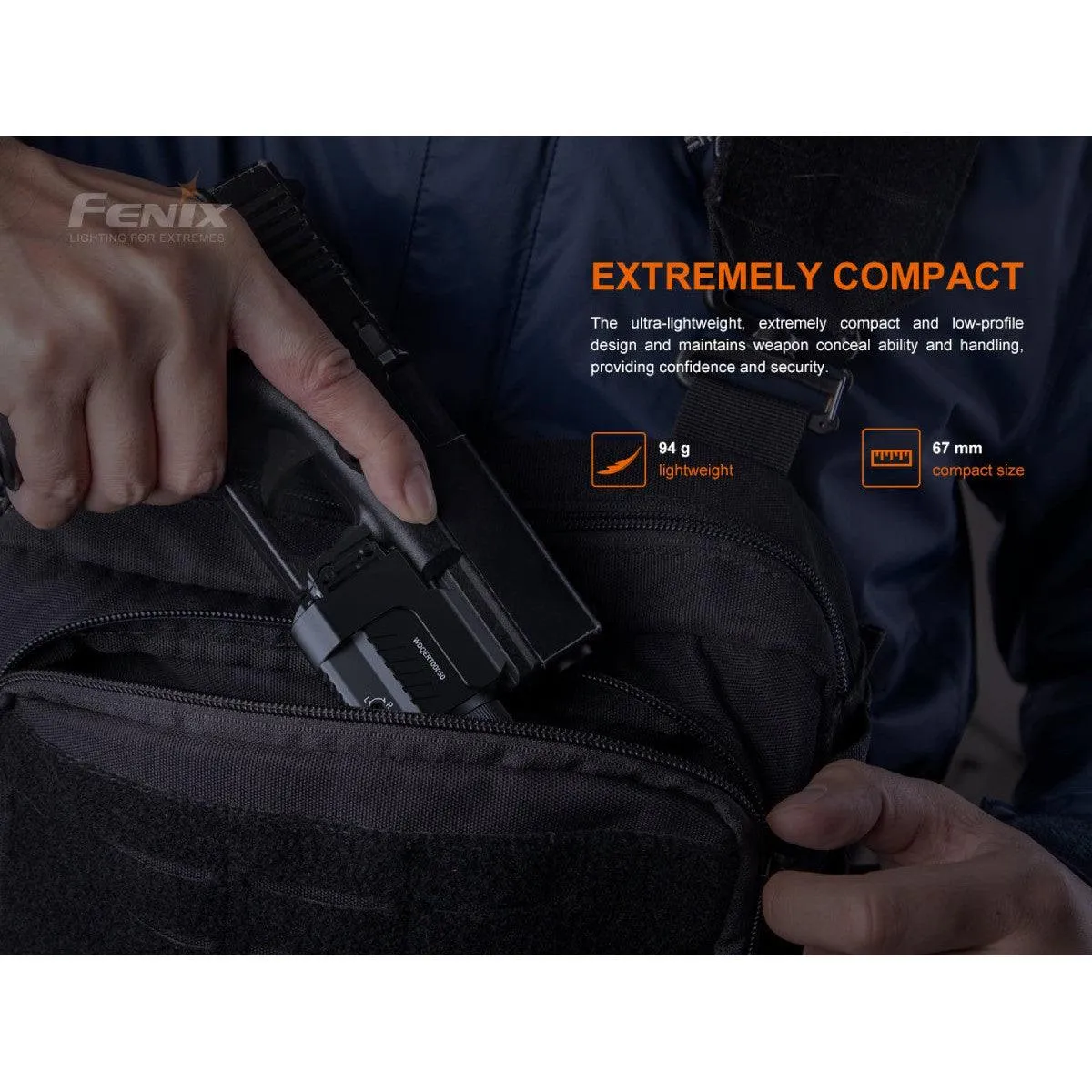 FENIX GL22 TACTICAL LIGHT WITH RED LASER SIGHT