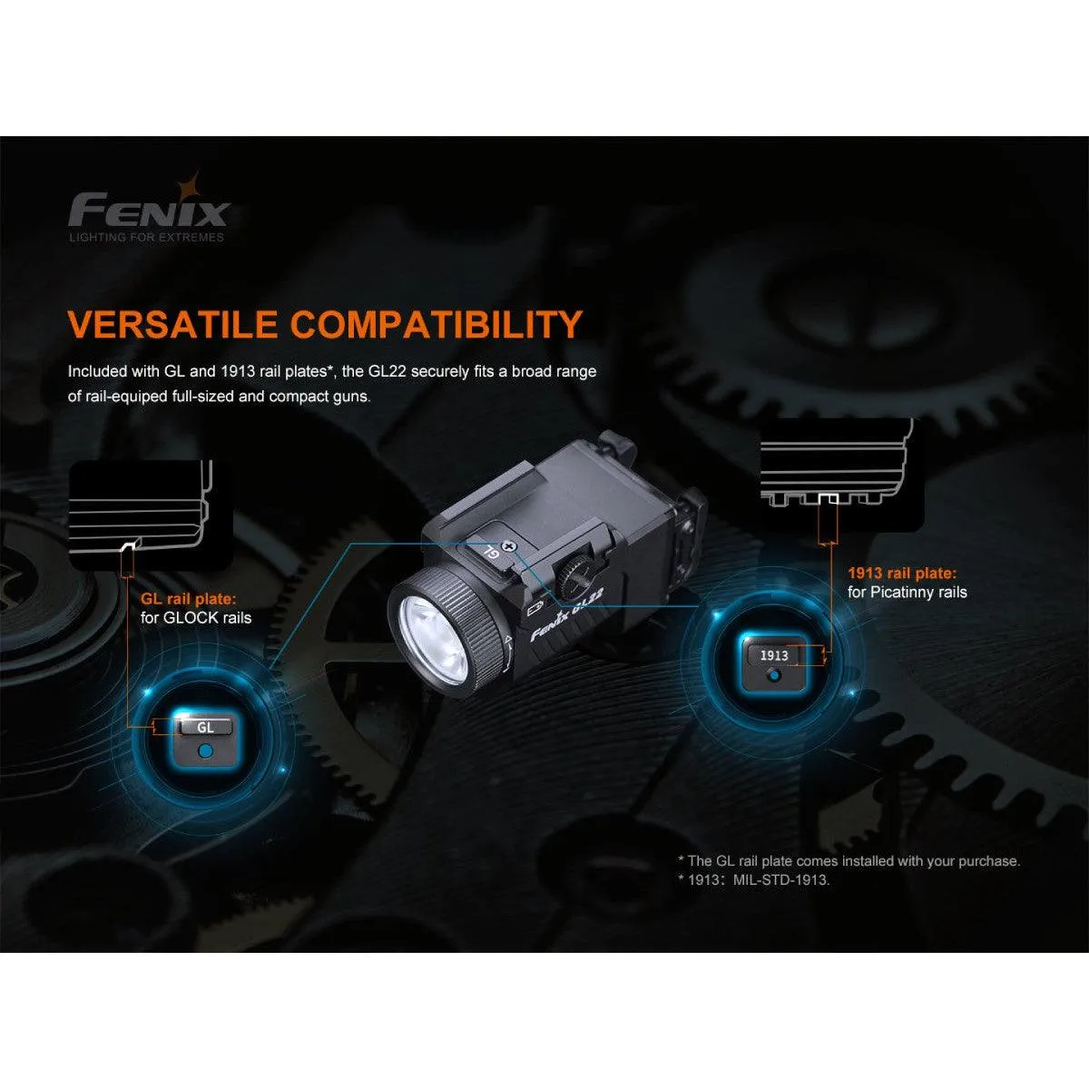 FENIX GL22 TACTICAL LIGHT WITH RED LASER SIGHT