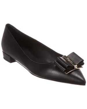 Ferragamo Zeri Leather Ballet Flat