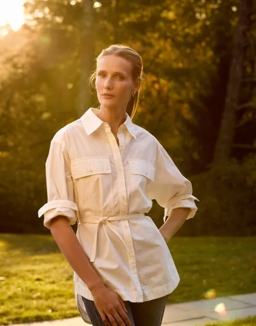 Flowe Cream Cotton Shirt