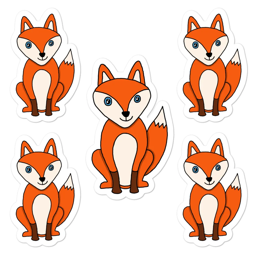 Foxy 5.5" Vinyl Sticker Sheet