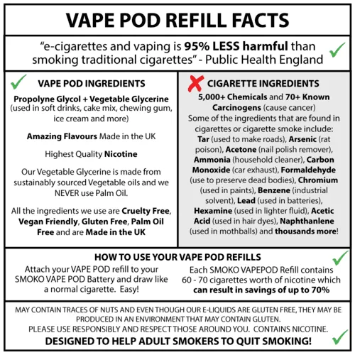 FRUIT BURST - SMOOTH VAPE POD REFILLS