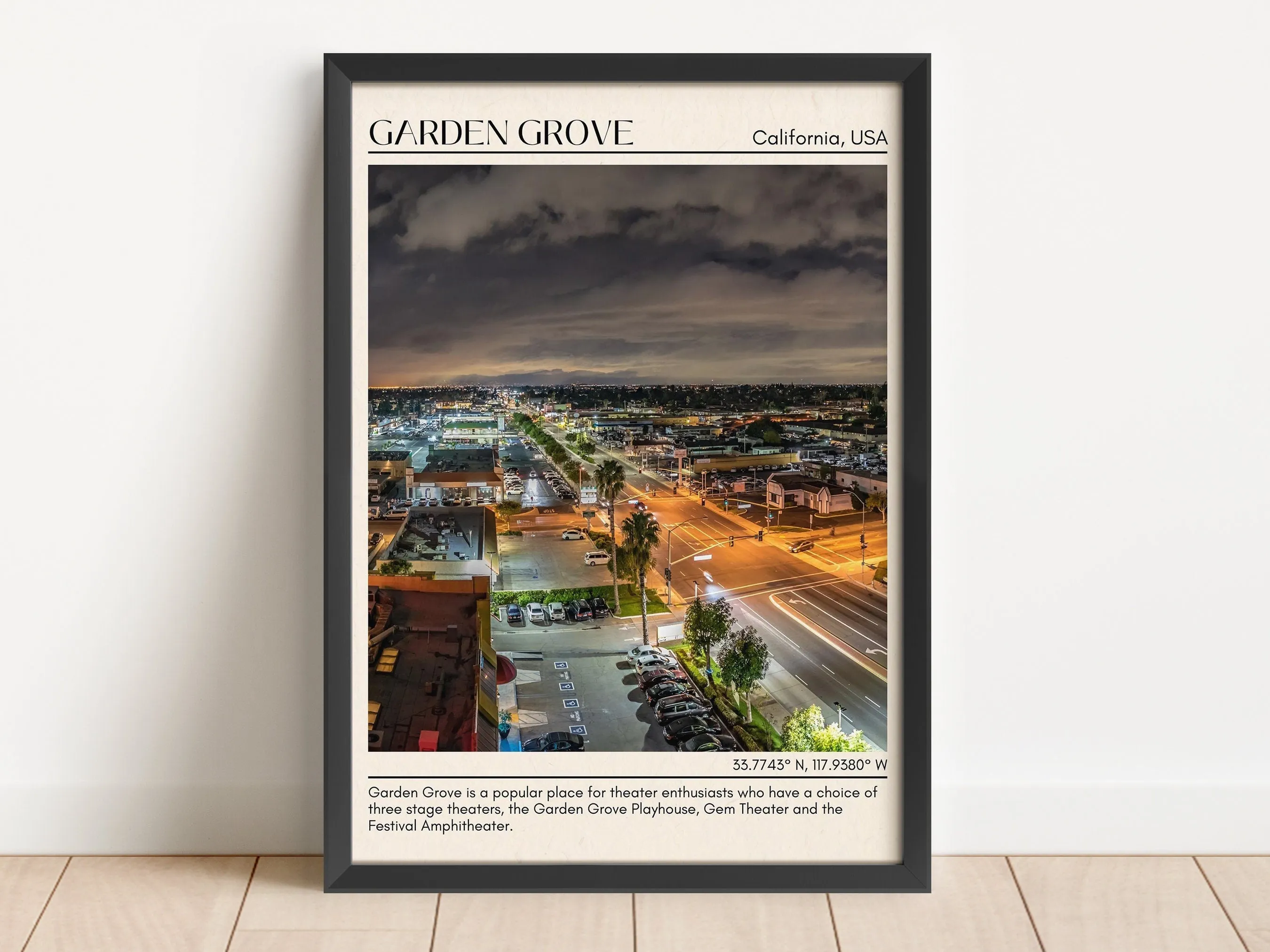 Garden Grove Minimal Wall Art, California, USA