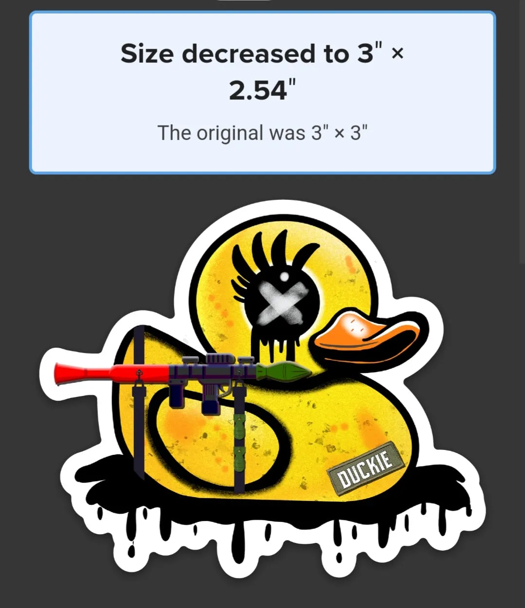 Get Tactical with Duckie, Diecut Stickers
