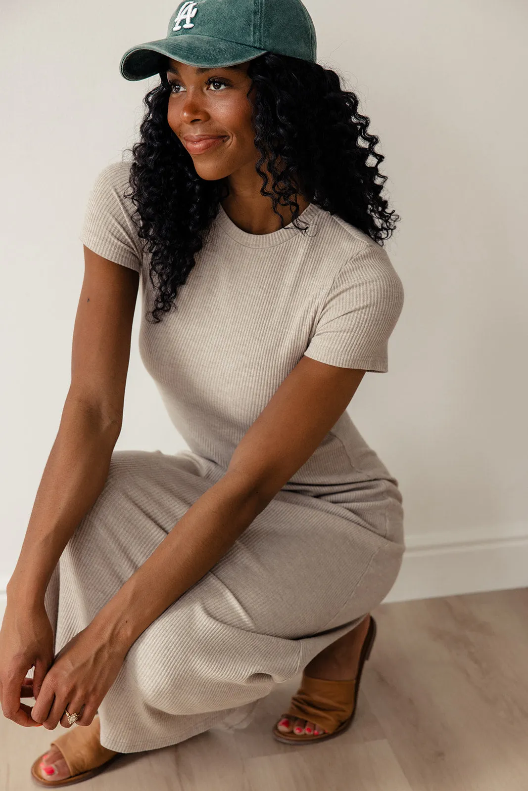 Glimpse of Us Ribbed Midi