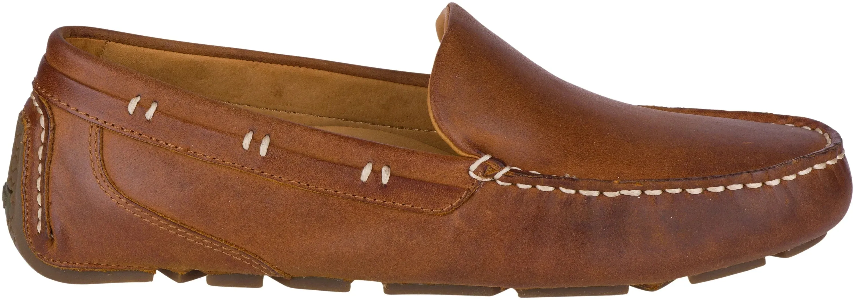 Gold Harpswell Driver - Mens - Tan Leather