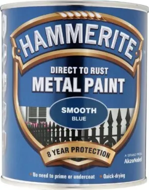 Hammerite Metal Paint Smooth Blue 750ml