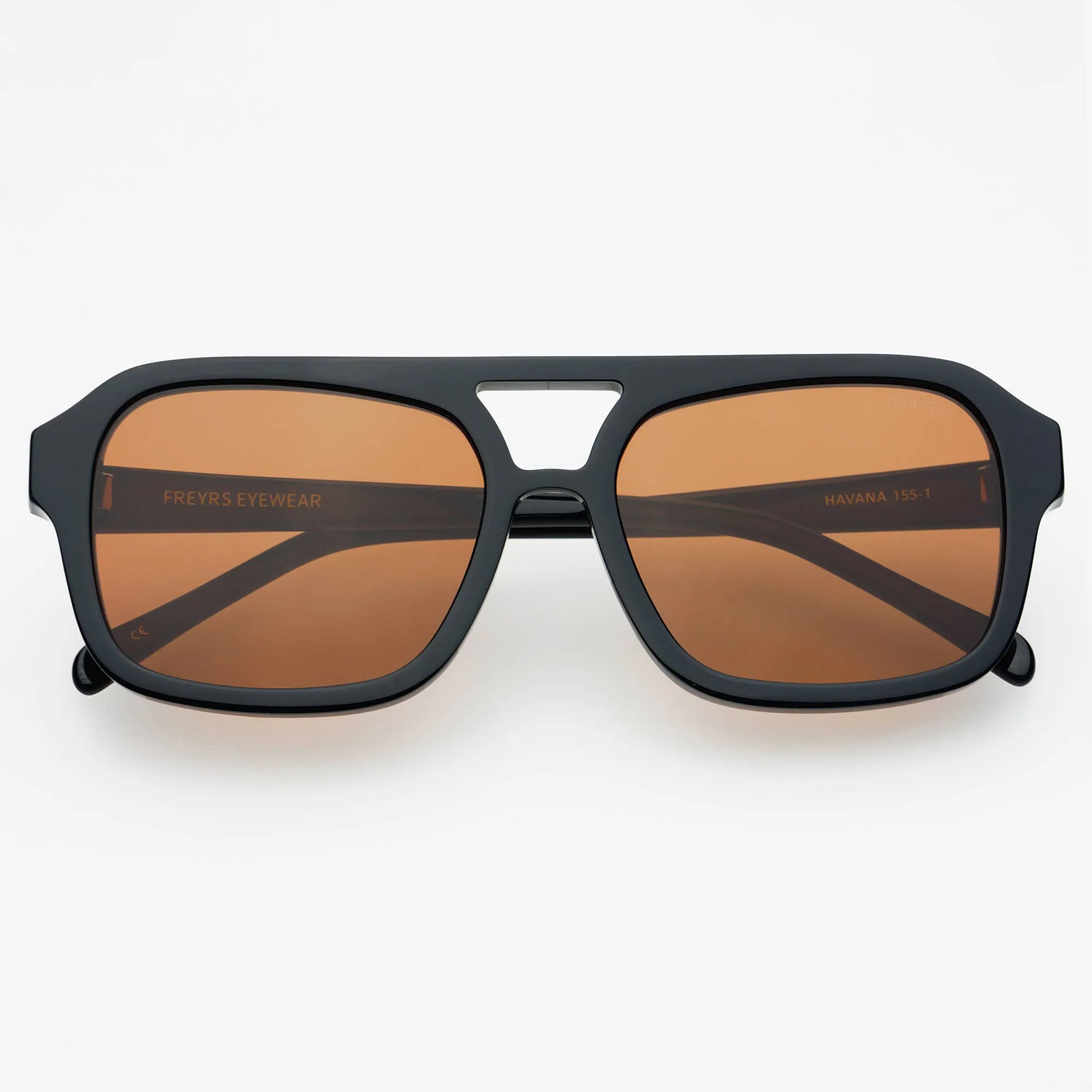 Havana Acetate Aviator Sunglasses