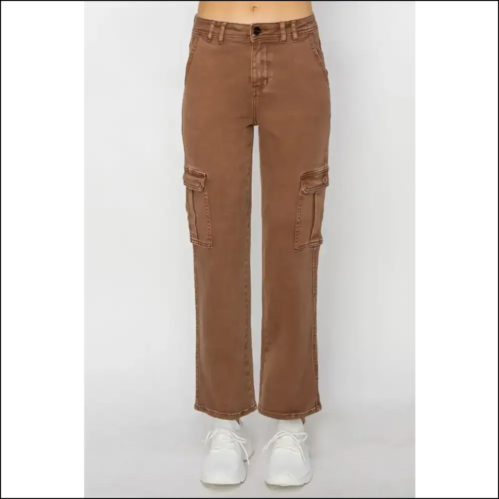 High Rise Cargo Jeans: Because your Curves Deserve a Peak Performance! 😂