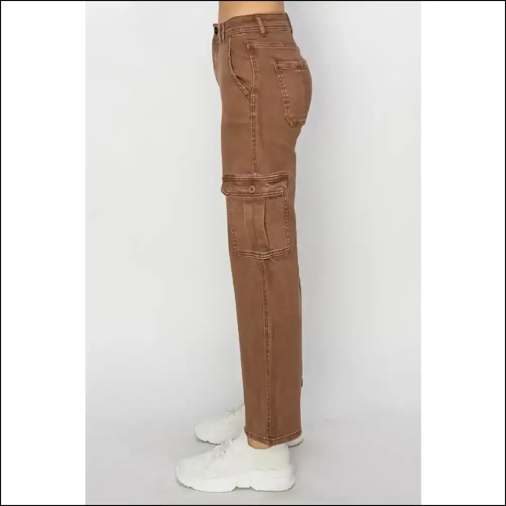 High Rise Cargo Jeans: Because your Curves Deserve a Peak Performance! 😂