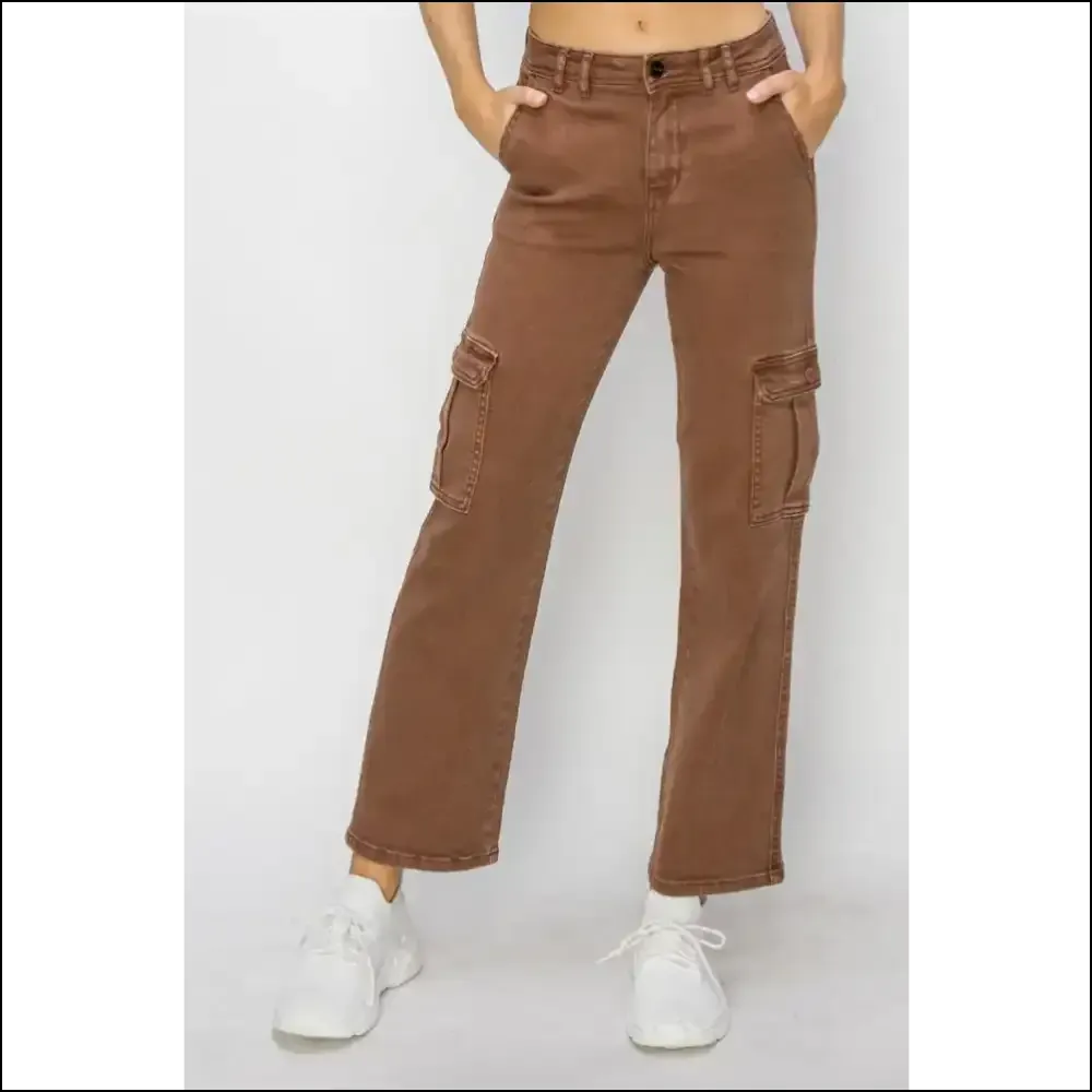 High Rise Cargo Jeans: Because your Curves Deserve a Peak Performance! 😂