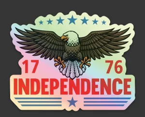 Independence 1776 Holographic Stickers