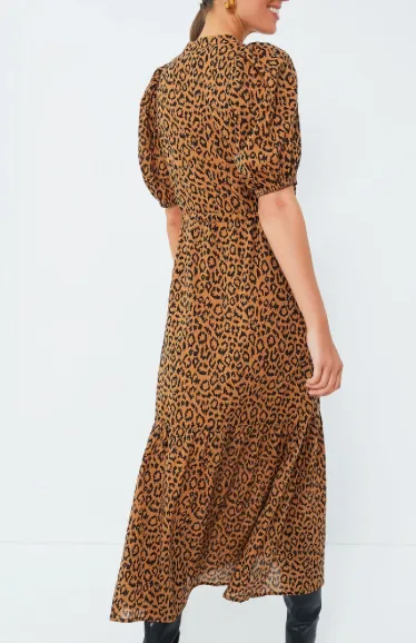 INDIA COLLECTION BY EMERSON FRY Vintage Leopard Organic Lucy Dress