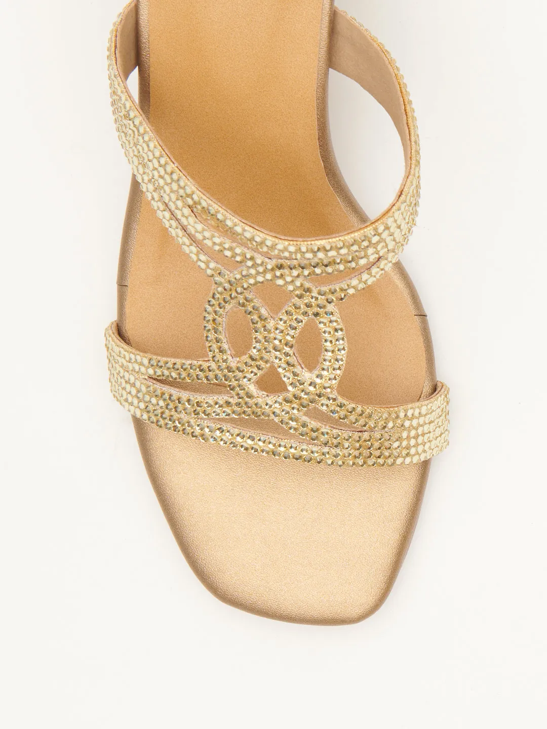 INTERTWINED DIAMANTE HEELS