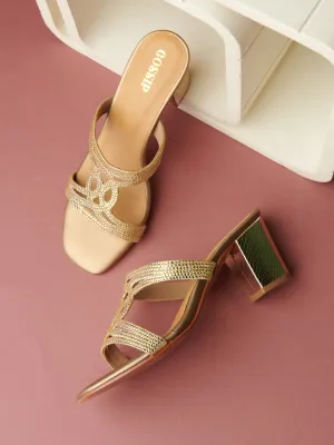 INTERTWINED DIAMANTE HEELS