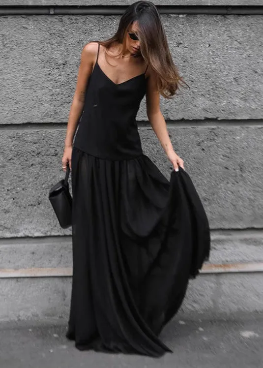 Isla - Backless Spaghetti Strap Maxi Dress