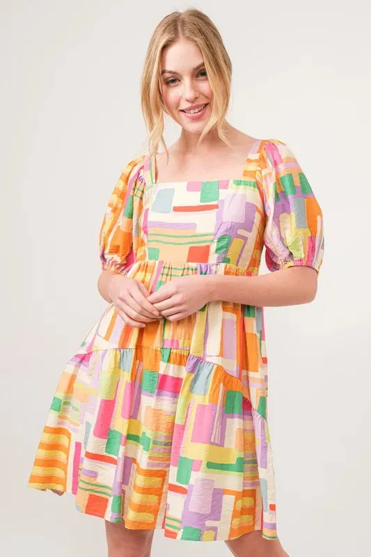 It's Geometric Mini Dress