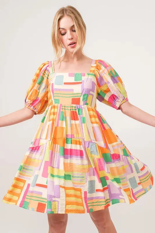 It's Geometric Mini Dress