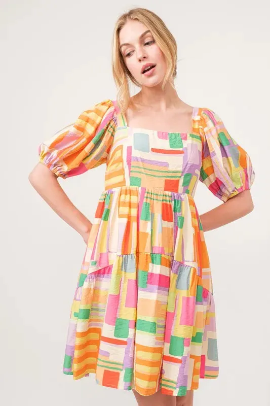 It's Geometric Mini Dress