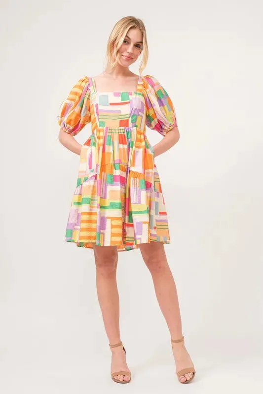 It's Geometric Mini Dress
