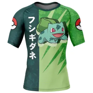 Kids Pokemon 'Bulbasaur' Short Sleeve Compression Rashguard
