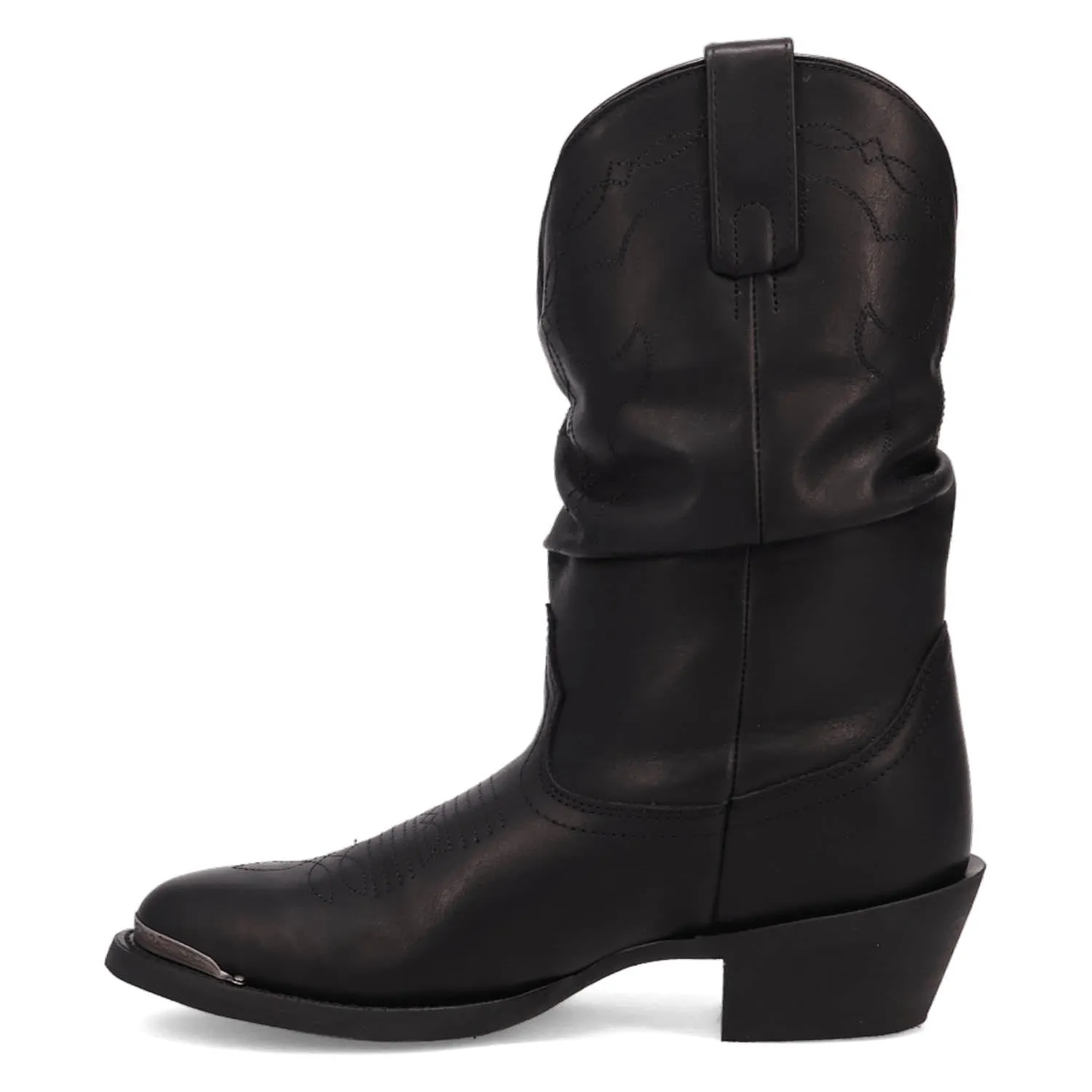 Laredo Womens Lazy River Black Leather Cowboy Boots 7.5 M