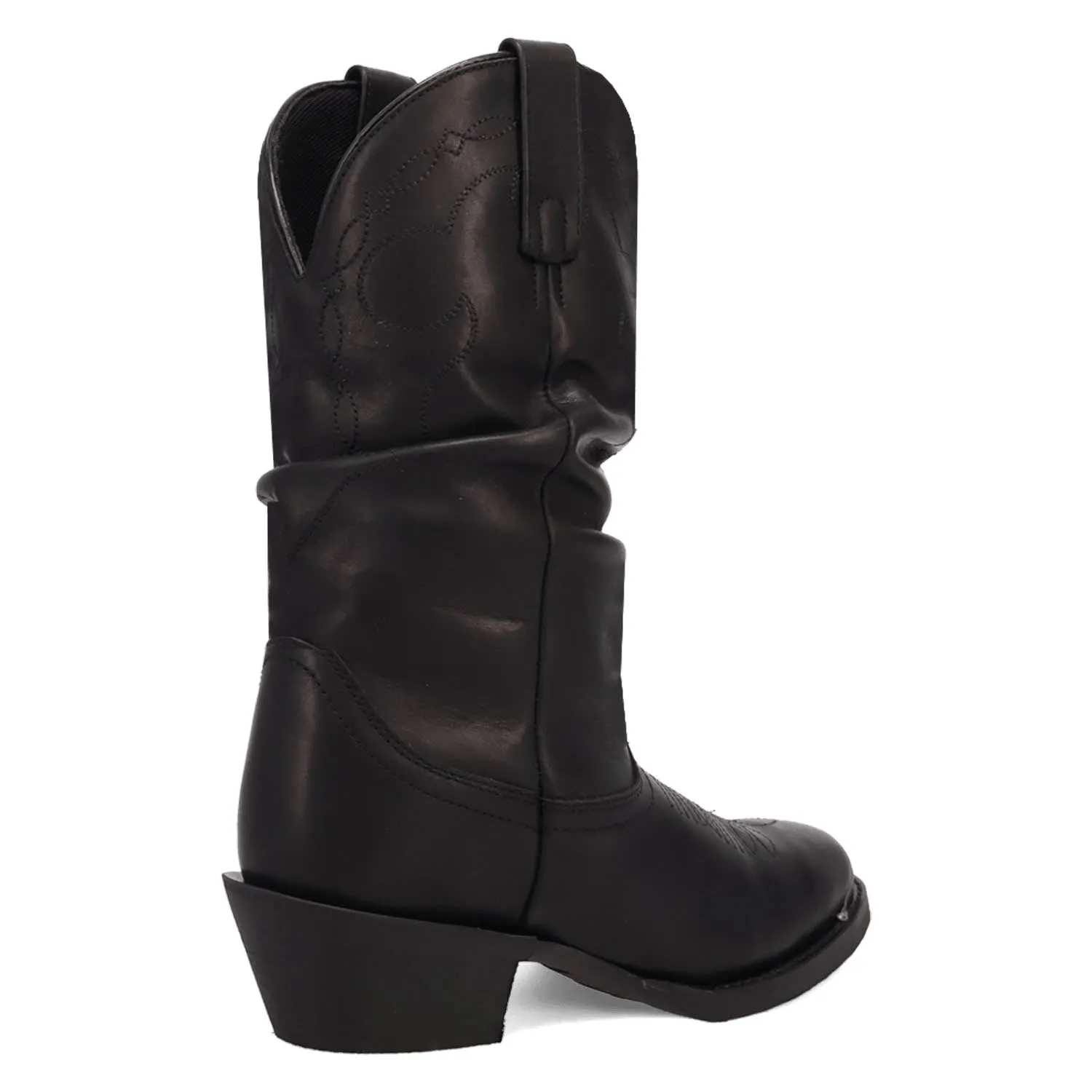 Laredo Womens Lazy River Black Leather Cowboy Boots 7.5 M