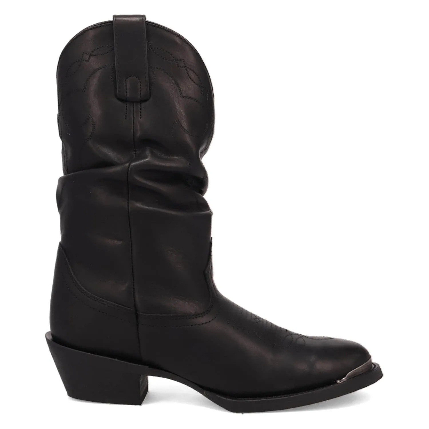 Laredo Womens Lazy River Black Leather Cowboy Boots 7.5 M