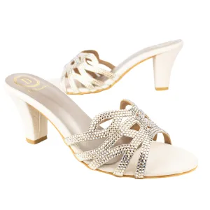 Leila Heels S319H - Cream