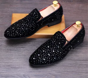 Men Pointed Toe Leather Shoes Fashion Cool Hairstylist Doug shoes Nightclub Men's Flat shoes Loafers Casual Shoes