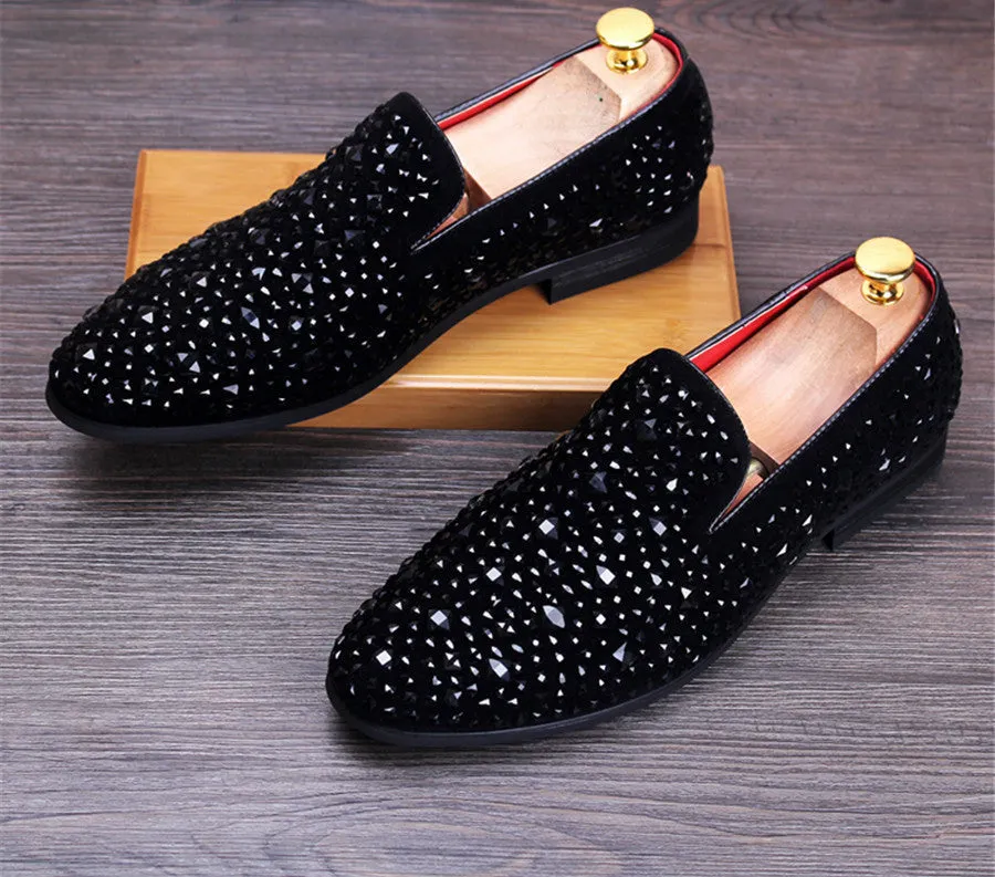 Men Pointed Toe Leather Shoes Fashion Cool Hairstylist Doug shoes Nightclub Men's Flat shoes Loafers Casual Shoes