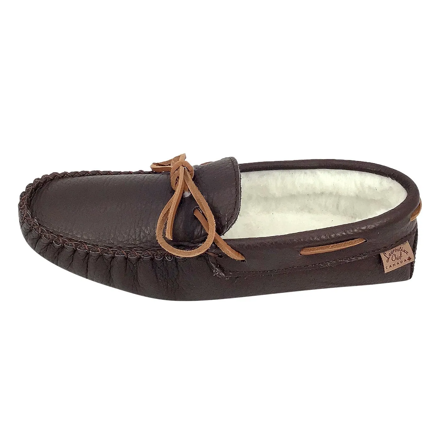 Men's Lined Moccasin Slippers