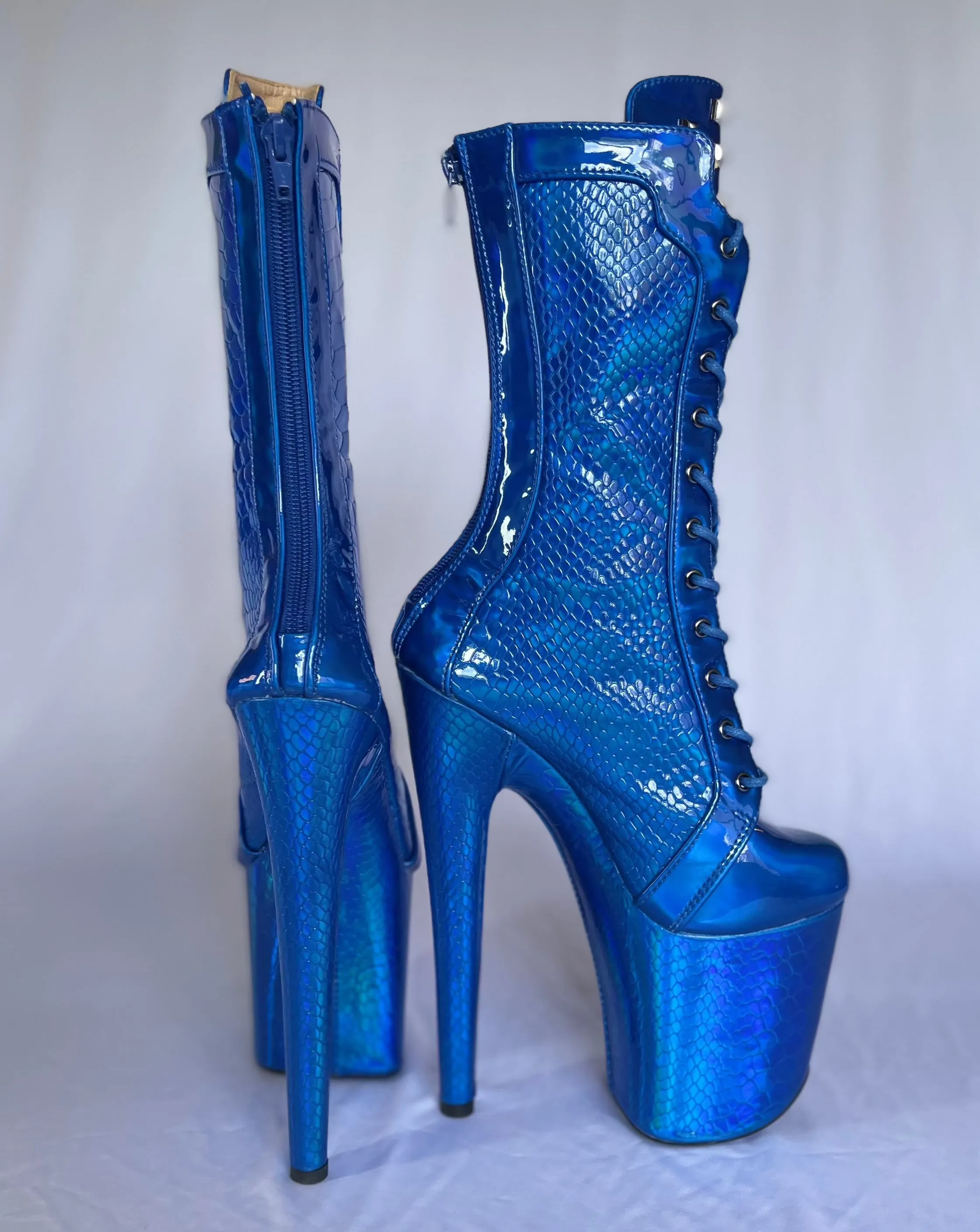 Mid Calf Boots "MYSTIC PYTHON"