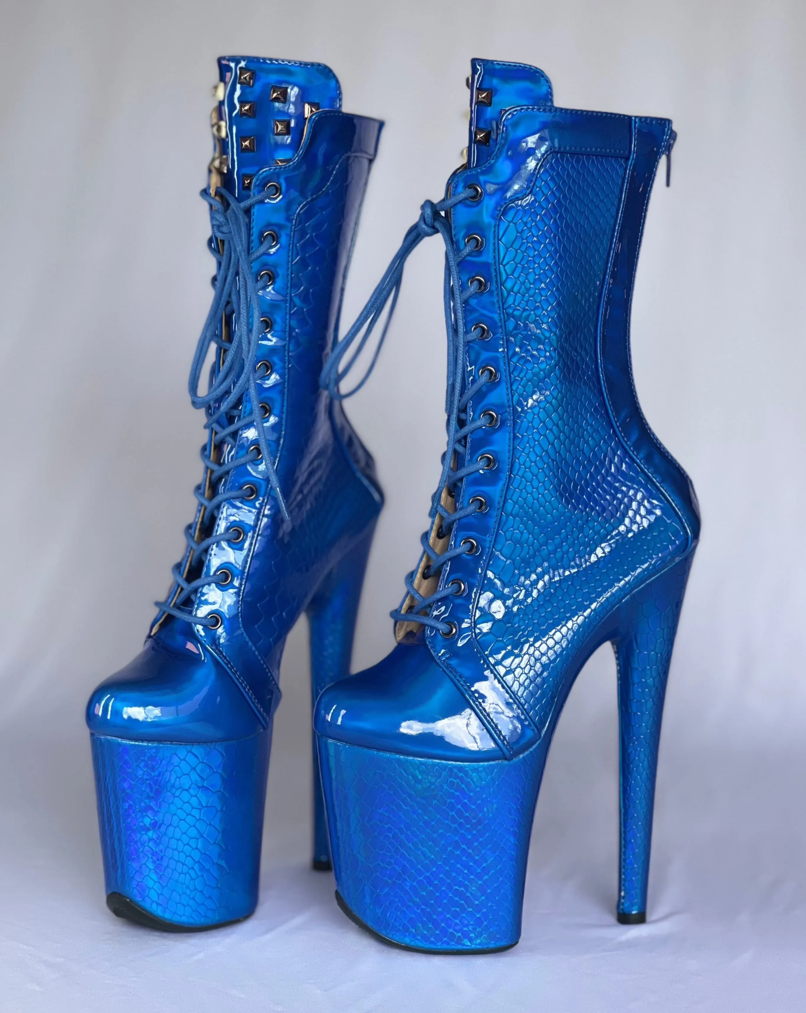 Mid Calf Boots "MYSTIC PYTHON"
